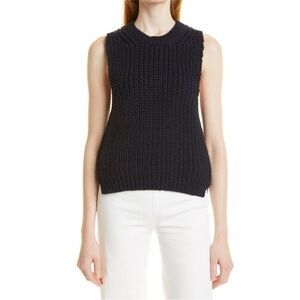Stine Goya Annemarie Chunky Sweater Tank in Navy